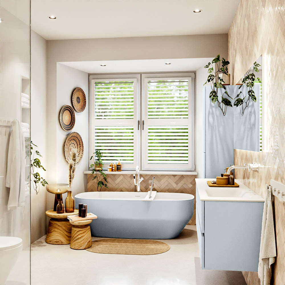 MONDIAZ VICA 150cm mueble de baño Clay 4 cajones. Lavabo CLOUD Derecho sin orificio, color Talc. 3 MONDIAZ VICA 150cm mueble de baño Clay 4 cajones. Lavabo CLOUD Derecho sin orificio, color Talc. - Imagen 3