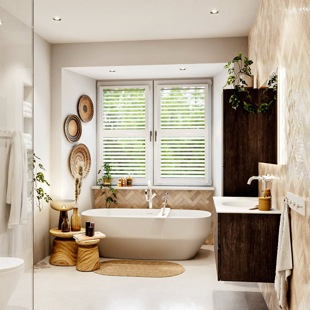 MONDIAZ VICA 100cm mueble de baño Dark Brown 2 cajones. Lavabo MOON Centro 1 orificio, color Talc. 3 MONDIAZ VICA 100cm mueble de baño Dark Brown 2 cajones. Lavabo MOON Centro 1 orificio, color Talc. - Imagen 3