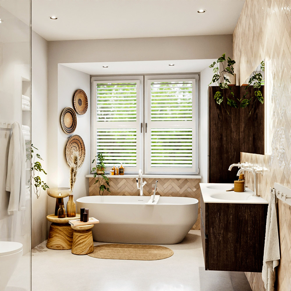 MONDIAZ VICA 130cm mueble de baño Dark Brown 2 cajones. Lavabo MOON Doble 2 orificios, color Talc. 3 MONDIAZ VICA 130cm mueble de baño Dark Brown 2 cajones. Lavabo MOON Doble 2 orificios, color Talc. - Imagen 3
