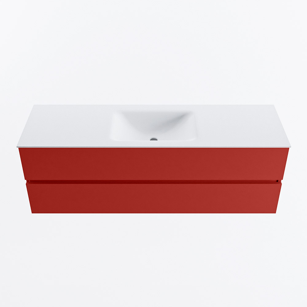 MONDIAZ VICA 150cm mueble de baño Fire 2 cajones. Lavabo CLOUD Centro sin orificio, color Talc. 5 MONDIAZ VICA 150cm mueble de baño Fire 2 cajones. Lavabo CLOUD Centro sin orificio, color Talc. - Imagen 5