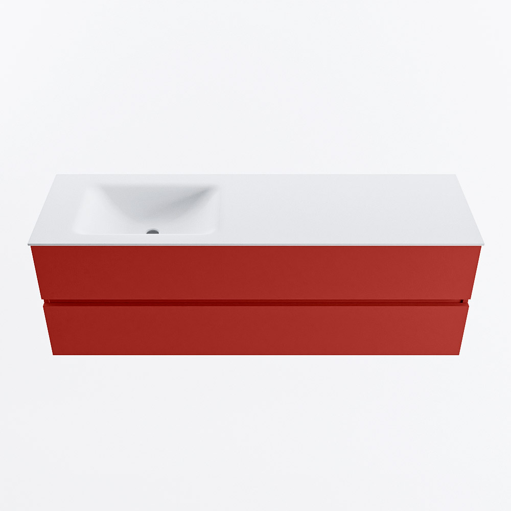 MONDIAZ VICA 150cm mueble de baño Fire 2 cajones. Lavabo CLOUD Izquierda sin orificio, color Talc. 5 MONDIAZ VICA 150cm mueble de baño Fire 2 cajones. Lavabo CLOUD Izquierda sin orificio, color Talc. - Imagen 5
