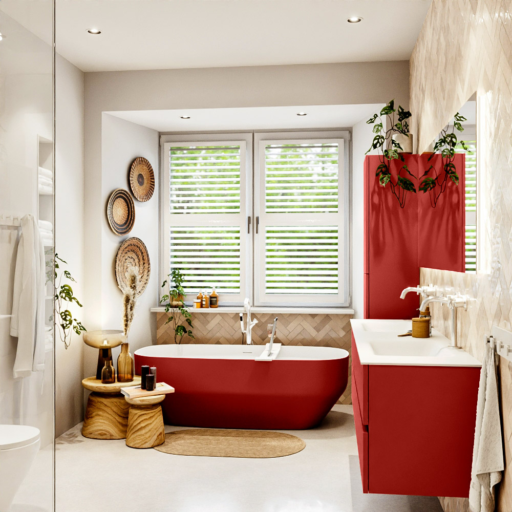 MONDIAZ VICA 170cm mueble de baño Fire 4 cajones. Lavabo CLOUD Doble 2 orificios, color Talc. 3 MONDIAZ VICA 170cm mueble de baño Fire 4 cajones. Lavabo CLOUD Doble 2 orificios, color Talc. - Imagen 3