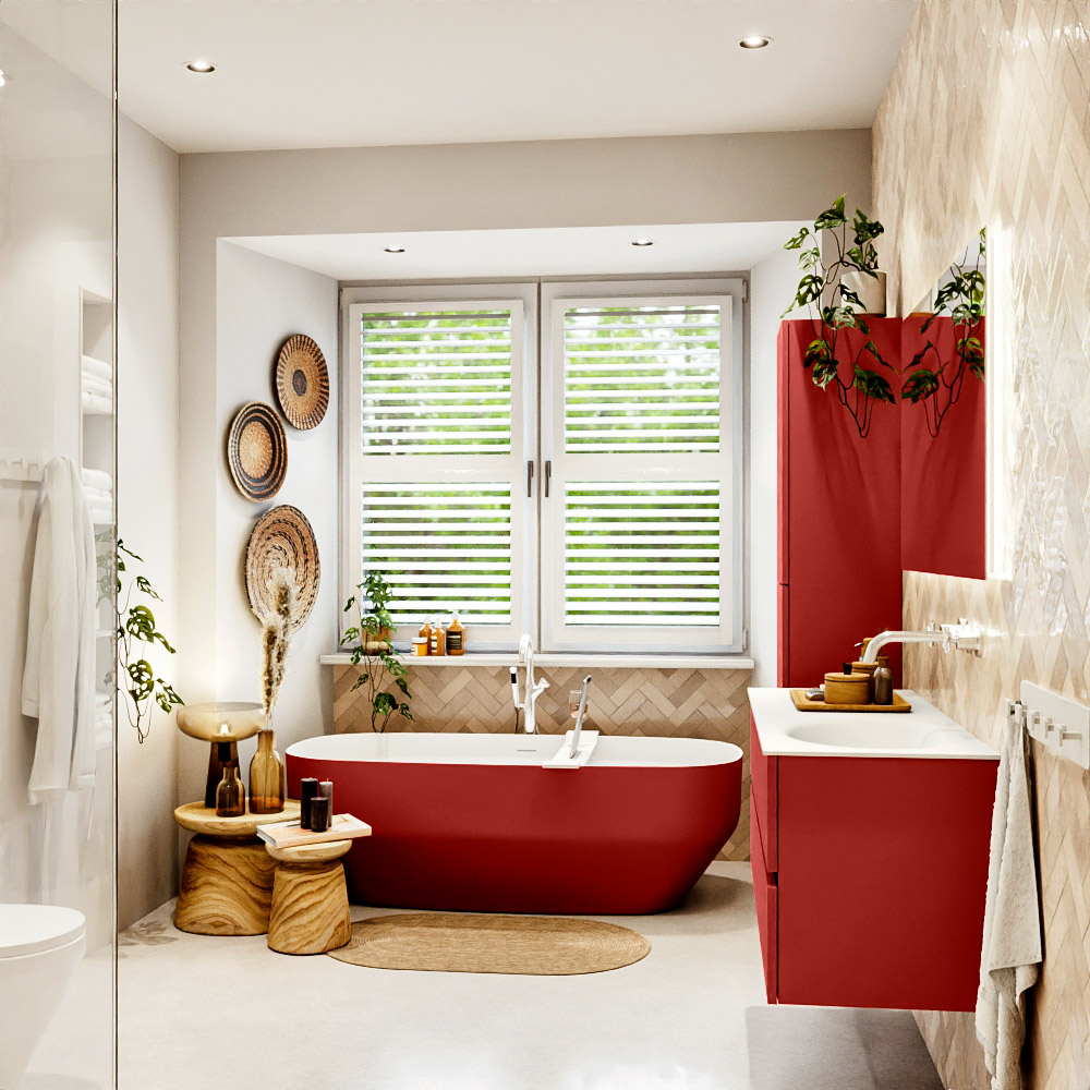 MONDIAZ VICA 120cm mueble de baño Fire 2 cajones. Lavabo MOON Derecho sin orificio, color Talc. 3 MONDIAZ VICA 120cm mueble de baño Fire 2 cajones. Lavabo MOON Derecho sin orificio, color Talc. - Imagen 3