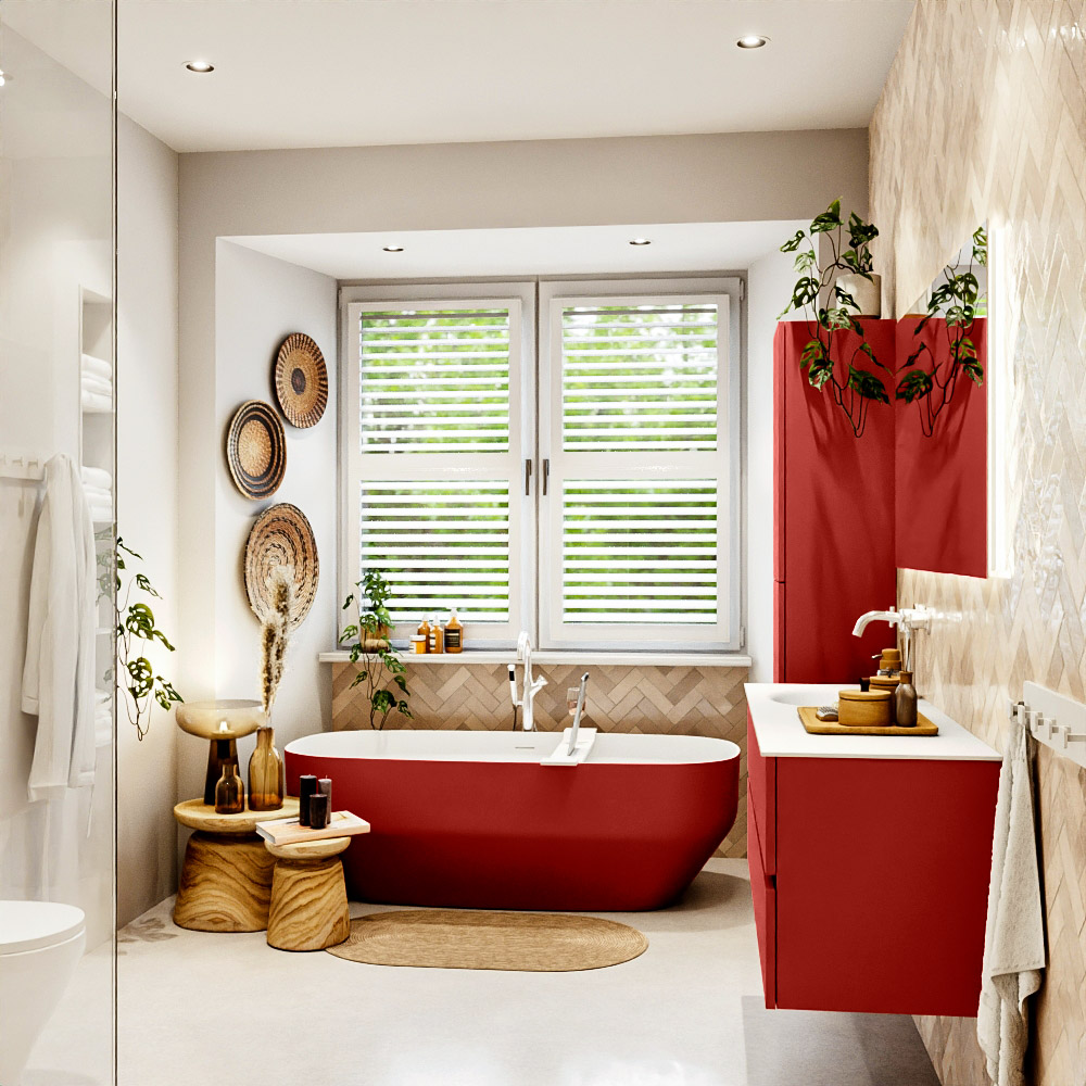 MONDIAZ VICA 130cm mueble de baño Fire 2 cajones. Lavabo MOON Izquierda 1 orificio, color Talc. 3 MONDIAZ VICA 130cm mueble de baño Fire 2 cajones. Lavabo MOON Izquierda 1 orificio, color Talc. - Imagen 3