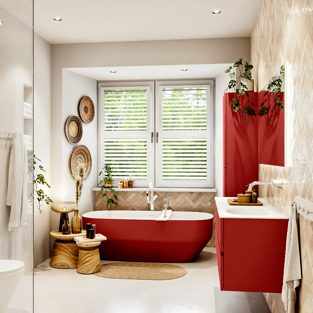 MONDIAZ VICA 130cm mueble de baño Fire 4 cajones. Lavabo MOON Derecho sin orificio, color Talc. 3 MONDIAZ VICA 130cm mueble de baño Fire 4 cajones. Lavabo MOON Derecho sin orificio, color Talc. - Imagen 3