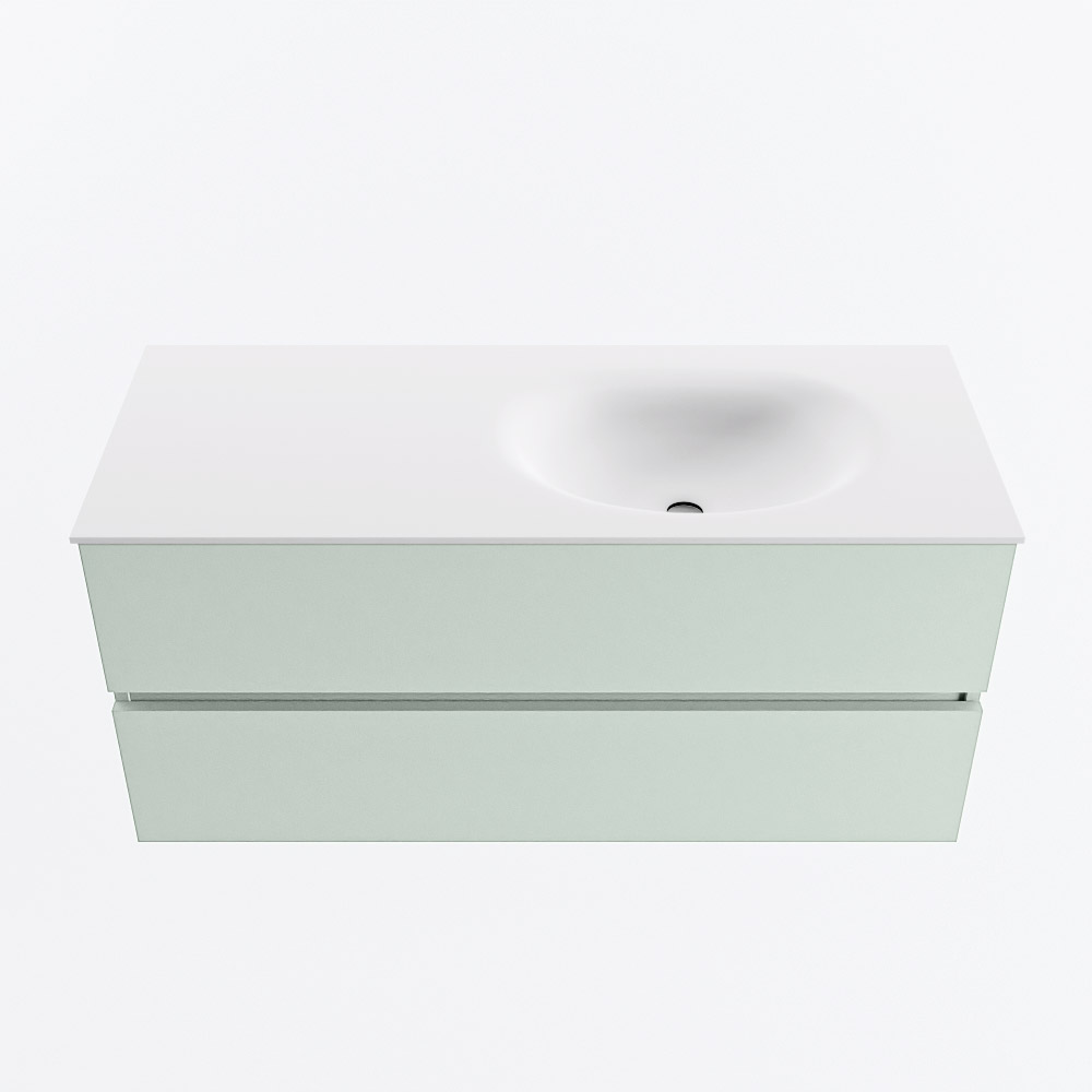 MONDIAZ VICA 110cm mueble de baño Greey 2 cajones. Lavabo MOON Derecho sin orificio, color Talc. 5 MONDIAZ VICA 110cm mueble de baño Greey 2 cajones. Lavabo MOON Derecho sin orificio, color Talc. - Imagen 5