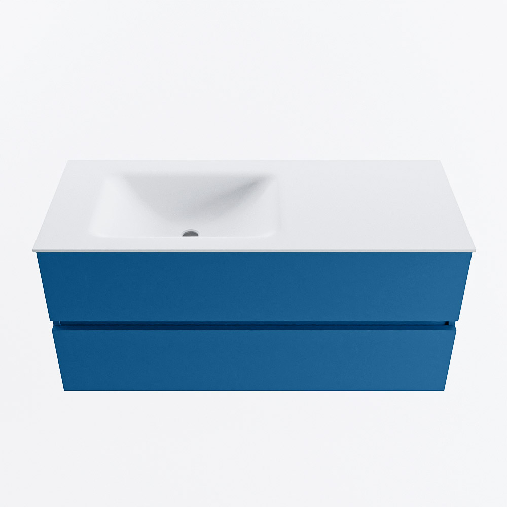 MONDIAZ VICA 110cm mueble de baño Jeans 2 cajones. Lavabo CLOUD Izquierda sin orificio, color Talc. 5 MONDIAZ VICA 110cm mueble de baño Jeans 2 cajones. Lavabo CLOUD Izquierda sin orificio, color Talc. - Imagen 5