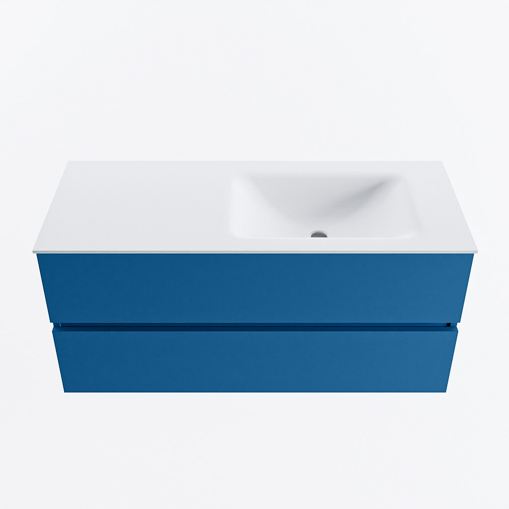 MONDIAZ VICA 110cm mueble de baño Jeans 2 cajones. Lavabo CLOUD Derecho sin orificio, color Talc. 5 MONDIAZ VICA 110cm mueble de baño Jeans 2 cajones. Lavabo CLOUD Derecho sin orificio, color Talc. - Imagen 5
