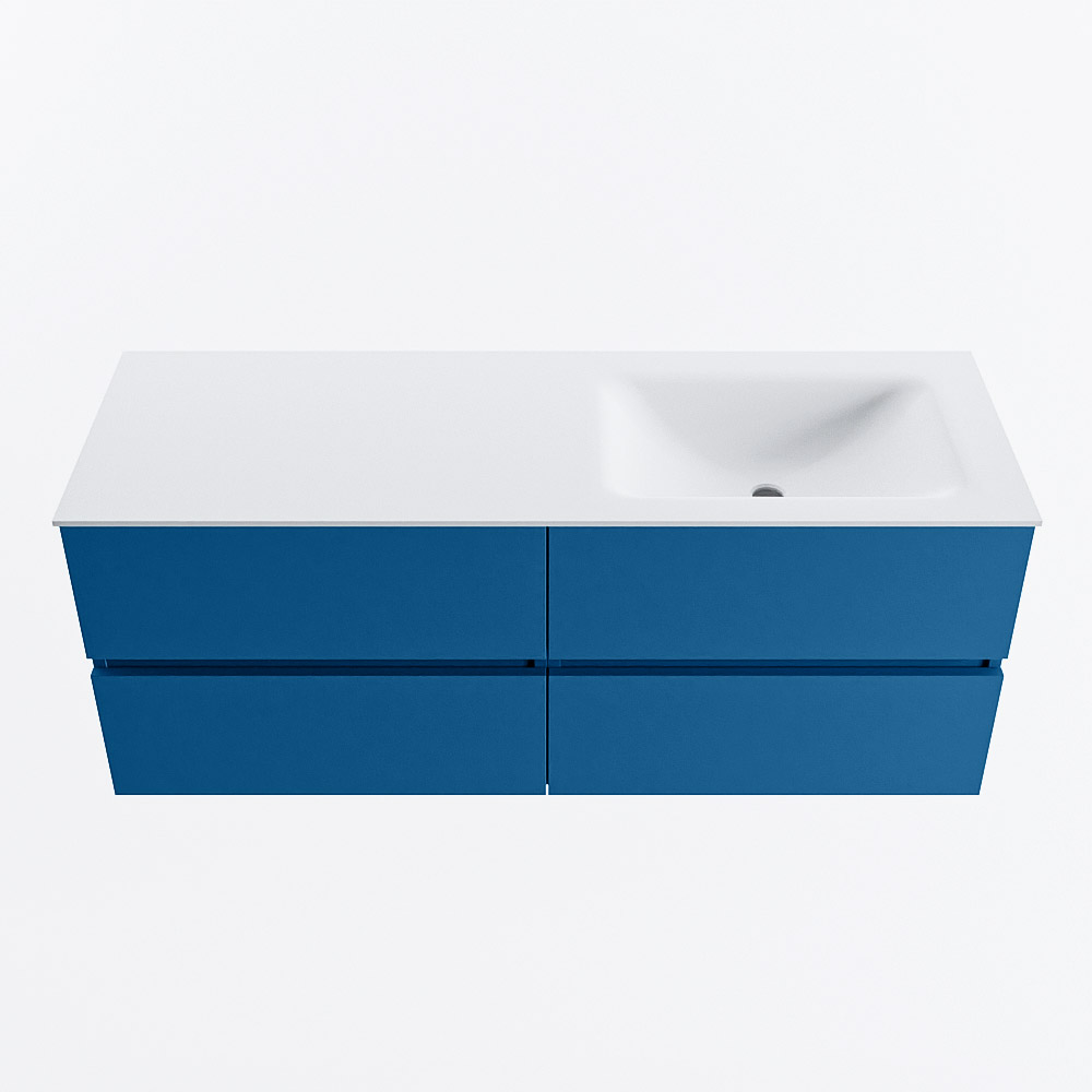 MONDIAZ VICA 130cm mueble de baño Jeans 4 cajones. Lavabo CLOUD Derecho 1 orificio, color Talc. 5 MONDIAZ VICA 130cm mueble de baño Jeans 4 cajones. Lavabo CLOUD Derecho 1 orificio, color Talc. - Imagen 5