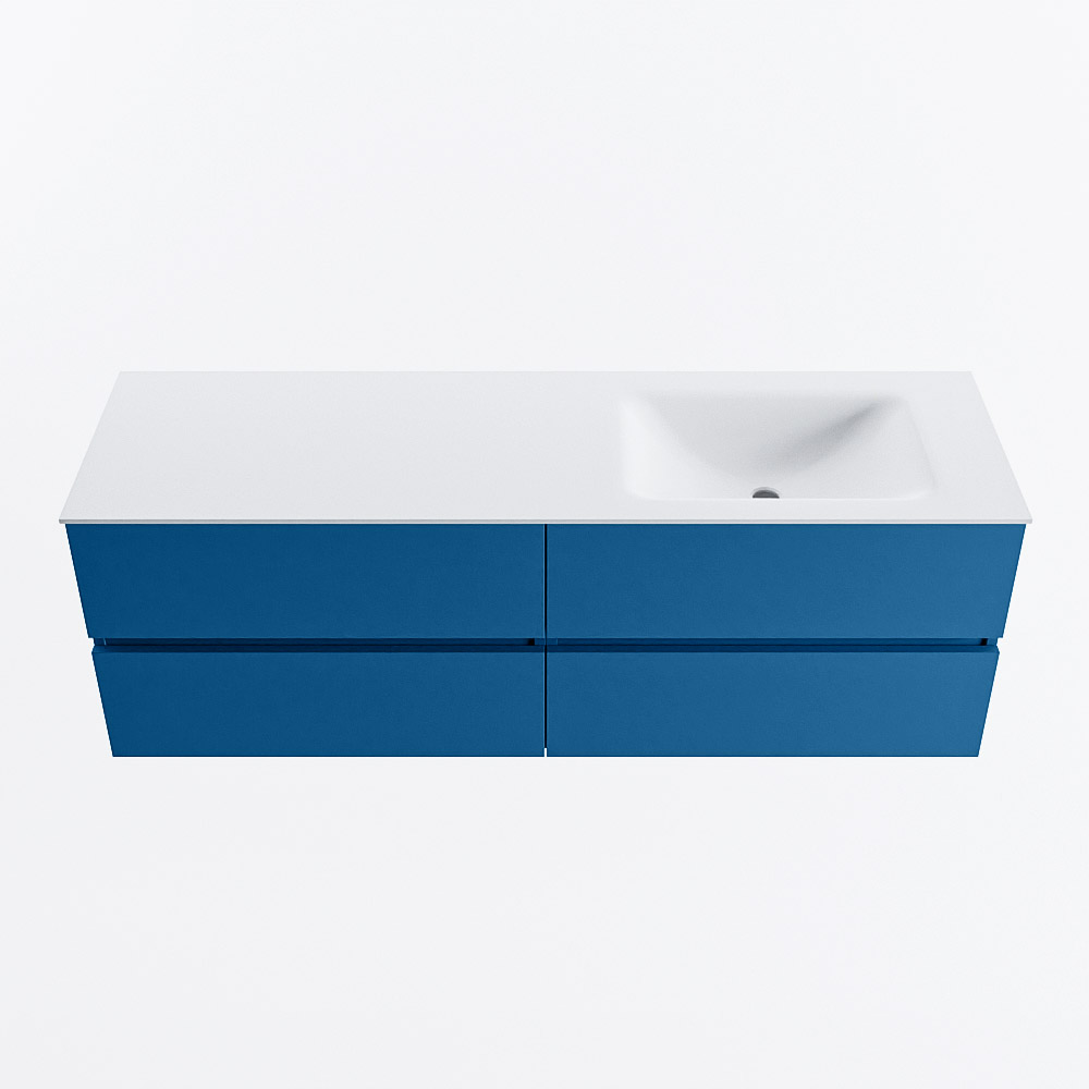 MONDIAZ VICA 150cm mueble de baño Jeans 4 cajones. Lavabo CLOUD Derecho 1 orificio, color Talc. 5 MONDIAZ VICA 150cm mueble de baño Jeans 4 cajones. Lavabo CLOUD Derecho 1 orificio, color Talc. - Imagen 5
