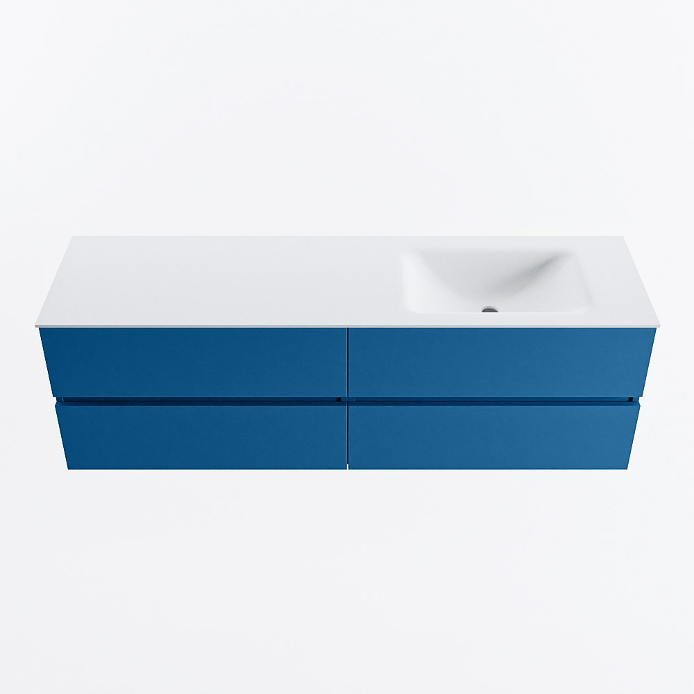 MONDIAZ VICA 160cm mueble de baño Jeans 4 cajones. Lavabo CLOUD Derecho 1 orificio, color Talc. 5 MONDIAZ VICA 160cm mueble de baño Jeans 4 cajones. Lavabo CLOUD Derecho 1 orificio, color Talc. - Imagen 5