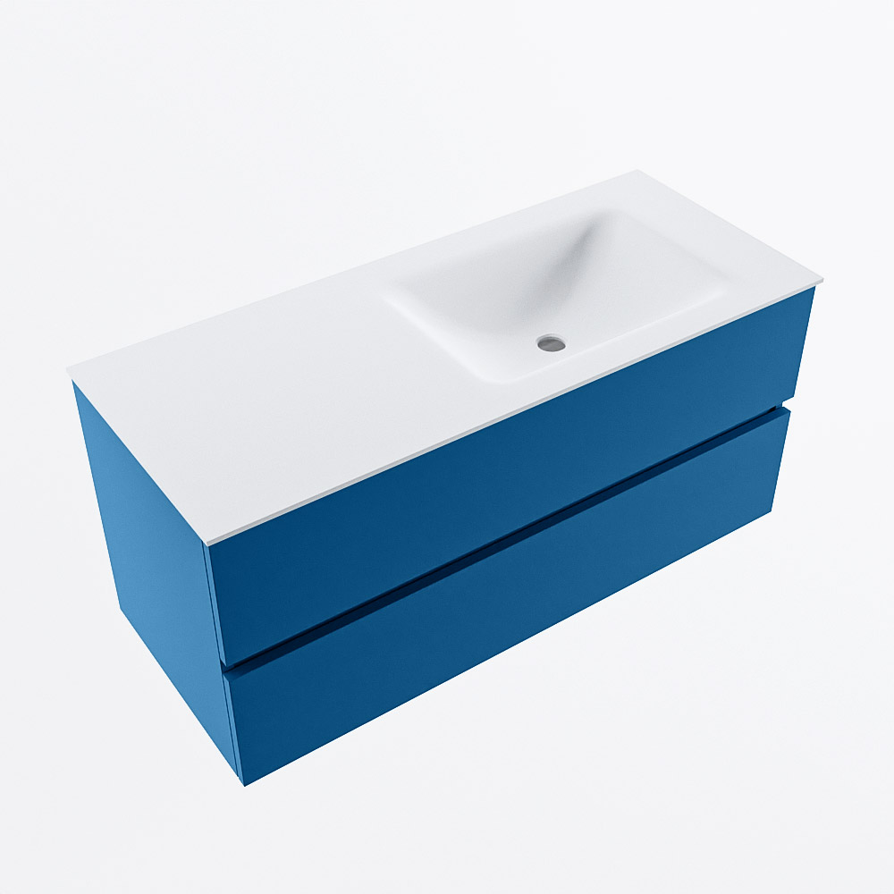 MONDIAZ VICA 110cm mueble de baño Jeans 2 cajones. Lavabo CLOUD Derecho 1 orificio, color Talc. 6 MONDIAZ VICA 110cm mueble de baño Jeans 2 cajones. Lavabo CLOUD Derecho 1 orificio, color Talc. - Imagen 6