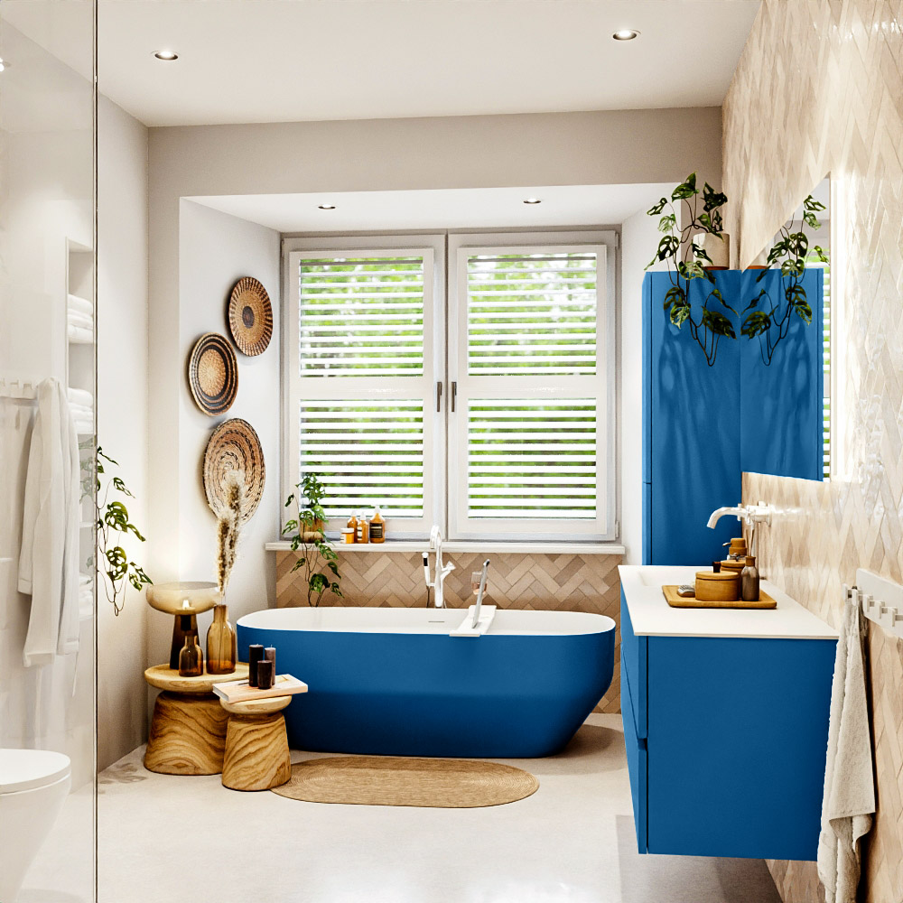 MONDIAZ VICA 150cm mueble de baño Jeans 4 cajones. Lavabo CLOUD Izquierda 1 orificio, color Talc. 3 MONDIAZ VICA 150cm mueble de baño Jeans 4 cajones. Lavabo CLOUD Izquierda 1 orificio, color Talc. - Imagen 3