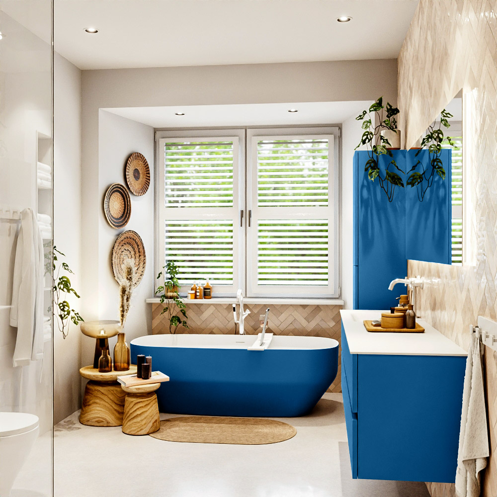 MONDIAZ VICA 170cm mueble de baño Jeans 4 cajones. Lavabo CLOUD Izquierda 1 orificio, color Talc. 3 MONDIAZ VICA 170cm mueble de baño Jeans 4 cajones. Lavabo CLOUD Izquierda 1 orificio, color Talc. - Imagen 3