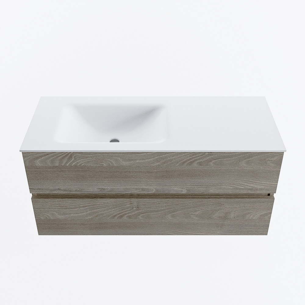 MONDIAZ VICA 110cm mueble de baño Light Brown Grey 2 cajones. Lavabo CLOUD Izquierda 1 orificio, color Talc. 5 MONDIAZ VICA 110cm mueble de baño Light Brown Grey 2 cajones. Lavabo CLOUD Izquierda 1 orificio, color Talc. - Imagen 5