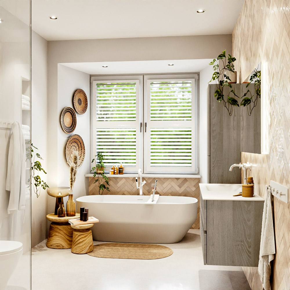 MONDIAZ VICA 110cm mueble de baño Light Brown Grey 2 cajones. Lavabo CLOUD Izquierda 1 orificio, color Talc. 3 MONDIAZ VICA 110cm mueble de baño Light Brown Grey 2 cajones. Lavabo CLOUD Izquierda 1 orificio, color Talc. - Imagen 3