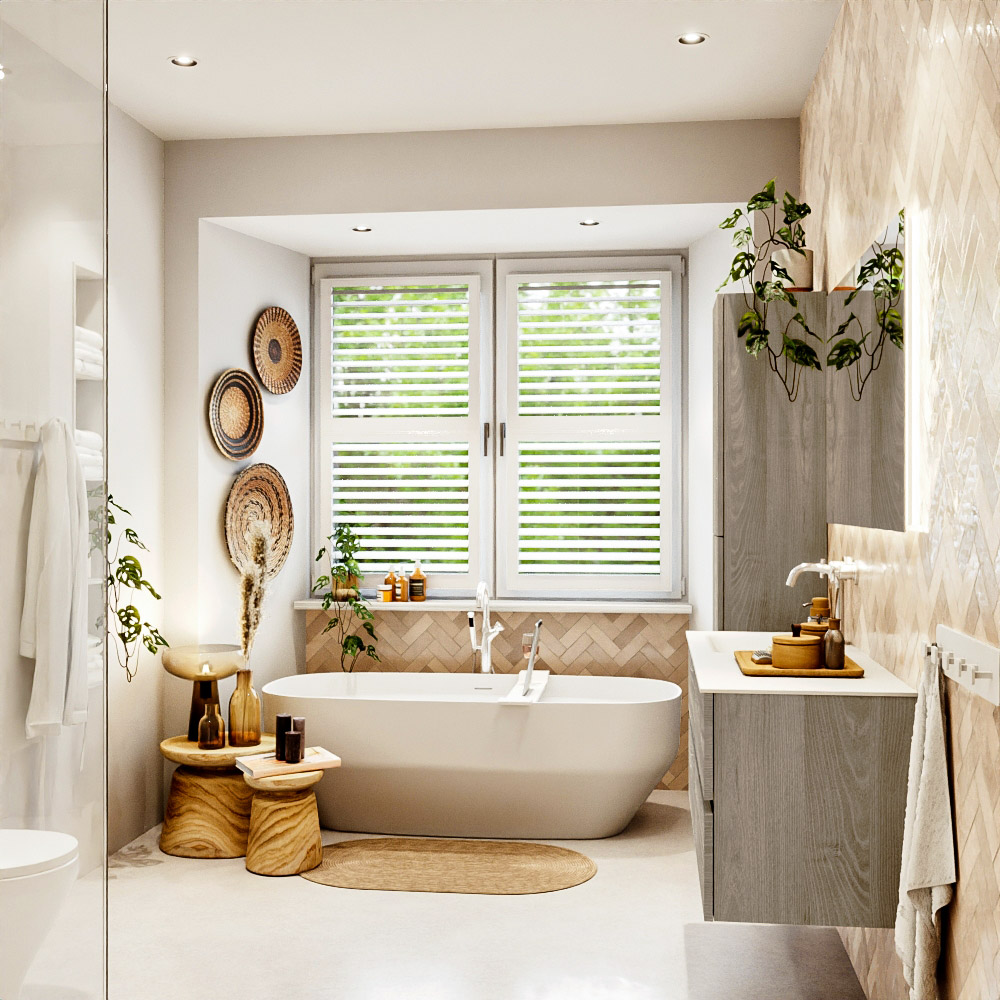 MONDIAZ VICA 120cm mueble de baño Light Brown Grey 4 cajones. Lavabo CLOUD Izquierda 1 orificio, color Talc. 3 MONDIAZ VICA 120cm mueble de baño Light Brown Grey 4 cajones. Lavabo CLOUD Izquierda 1 orificio, color Talc. - Imagen 3