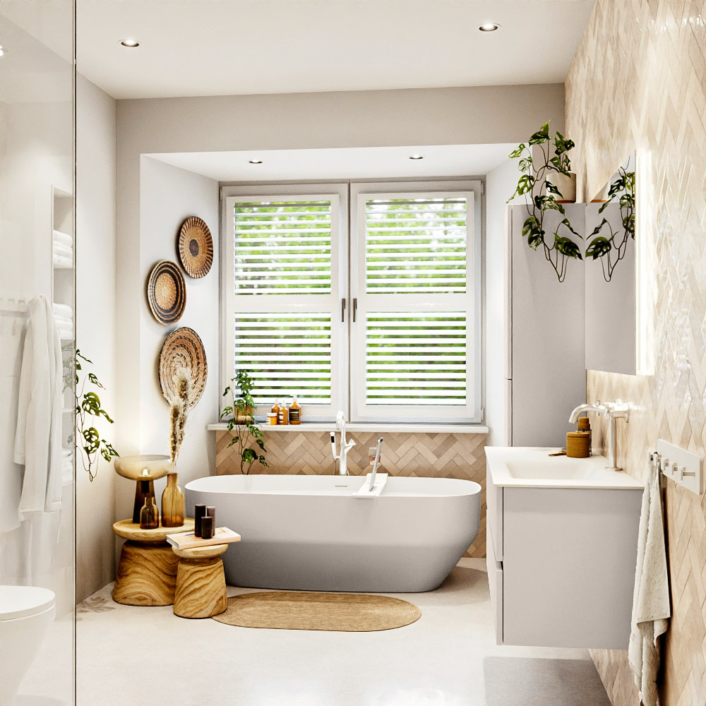 MONDIAZ VICA 110cm mueble de baño Linen 2 cajones. Lavabo CLOUD Derecho 1 orificio, color Talc. 3 MONDIAZ VICA 110cm mueble de baño Linen 2 cajones. Lavabo CLOUD Derecho 1 orificio, color Talc. - Imagen 3