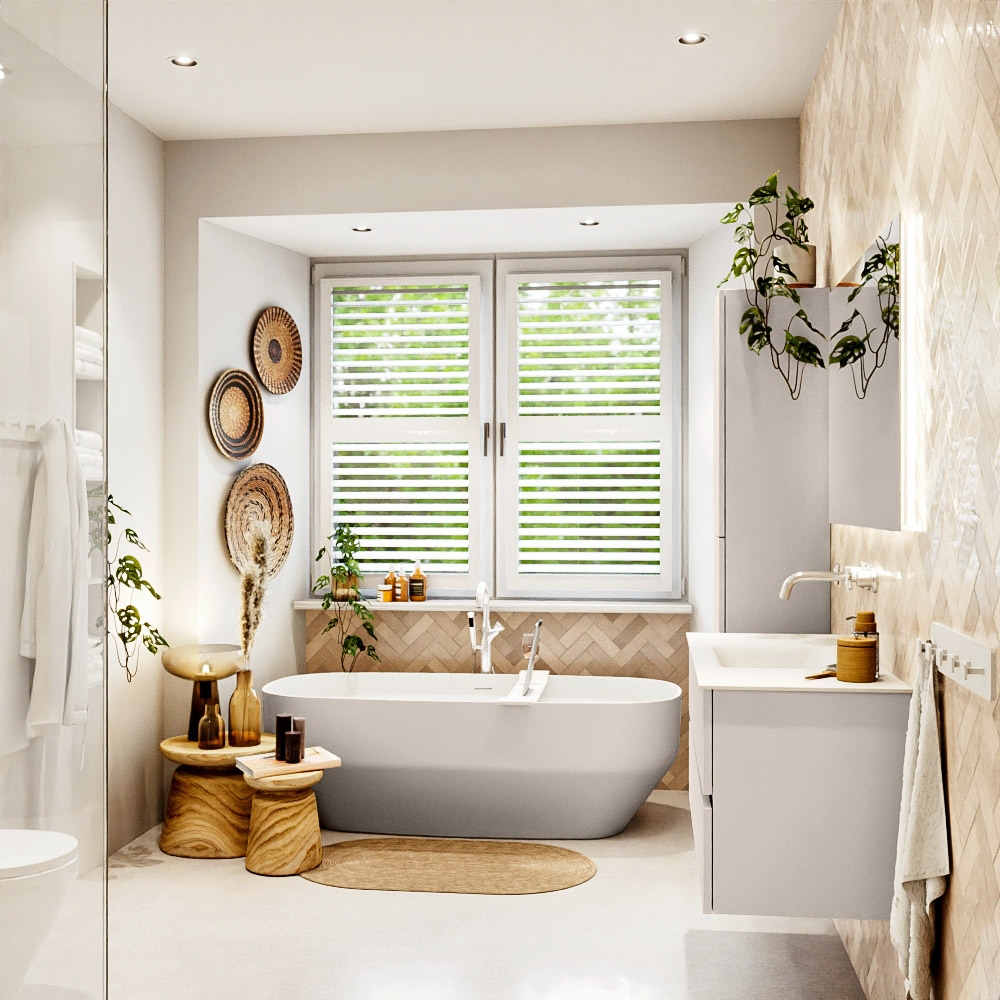 MONDIAZ VICA 110cm mueble de baño Linen 2 cajones. Lavabo CLOUD Centro sin orificio, color Talc. 3 MONDIAZ VICA 110cm mueble de baño Linen 2 cajones. Lavabo CLOUD Centro sin orificio, color Talc. - Imagen 3
