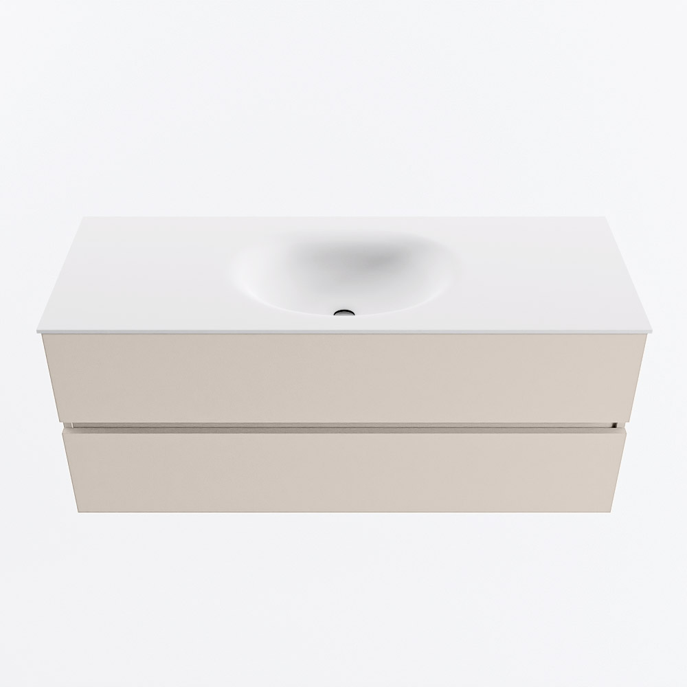 MONDIAZ VICA 120cm mueble de baño Linen 2 cajones. Lavabo MOON Centro 1 orificio, color Talc. 5 MONDIAZ VICA 120cm mueble de baño Linen 2 cajones. Lavabo MOON Centro 1 orificio, color Talc. - Imagen 5