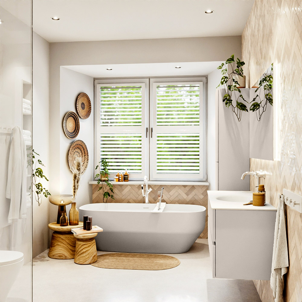 MONDIAZ VICA 120cm mueble de baño Linen 2 cajones. Lavabo MOON Centro 1 orificio, color Talc. 3 MONDIAZ VICA 120cm mueble de baño Linen 2 cajones. Lavabo MOON Centro 1 orificio, color Talc. - Imagen 3