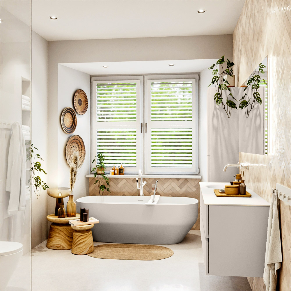 MONDIAZ VICA 150cm mueble de baño Linen 2 cajones. Lavabo MOON Izquierda sin orificio, color Talc. 3 MONDIAZ VICA 150cm mueble de baño Linen 2 cajones. Lavabo MOON Izquierda sin orificio, color Talc. - Imagen 3