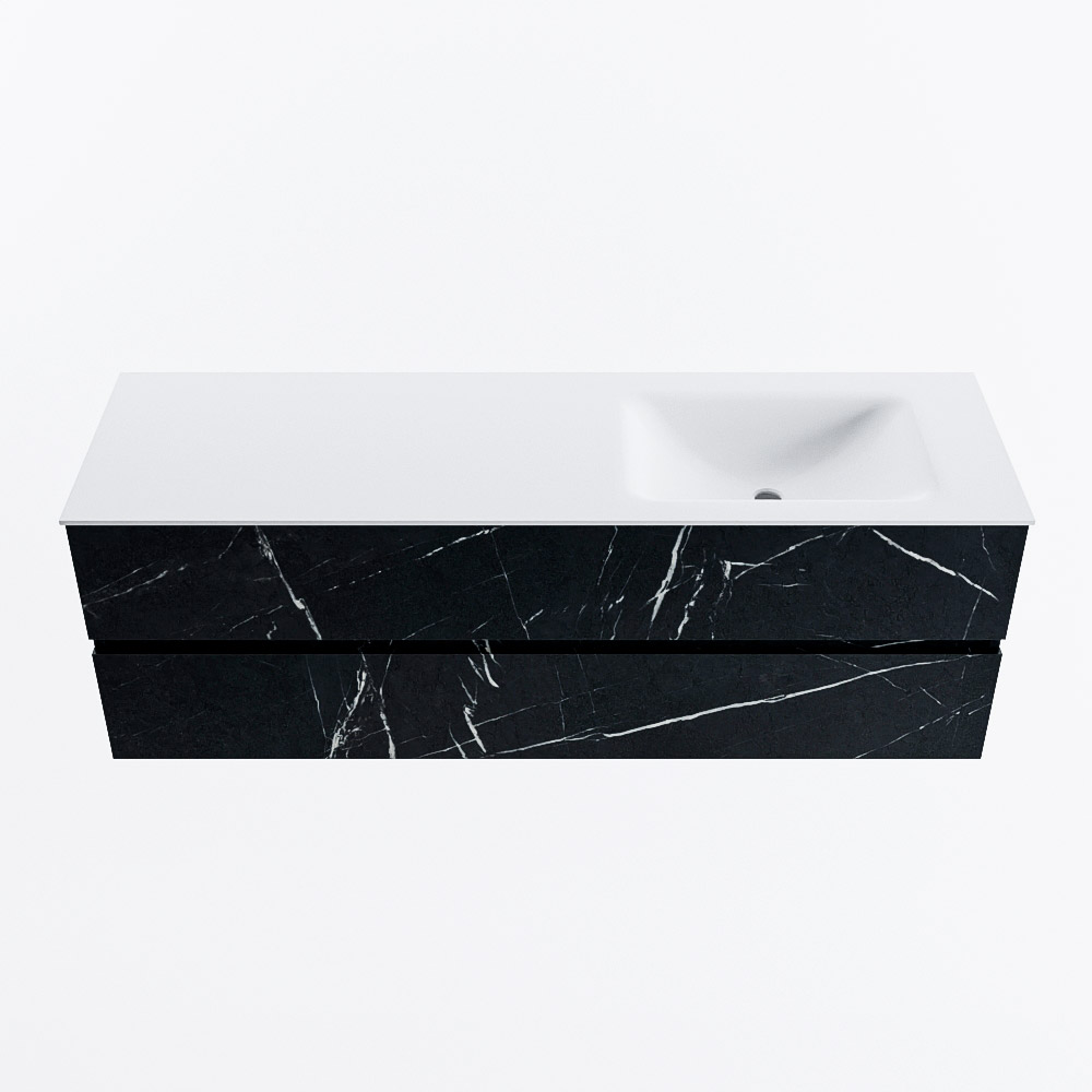 MONDIAZ VICA 150cm mueble de baño Marquina 2 cajones. Lavabo CLOUD Derecho 1 orificio, color Talc. 5 MONDIAZ VICA 150cm mueble de baño Marquina 2 cajones. Lavabo CLOUD Derecho 1 orificio, color Talc. - Imagen 5