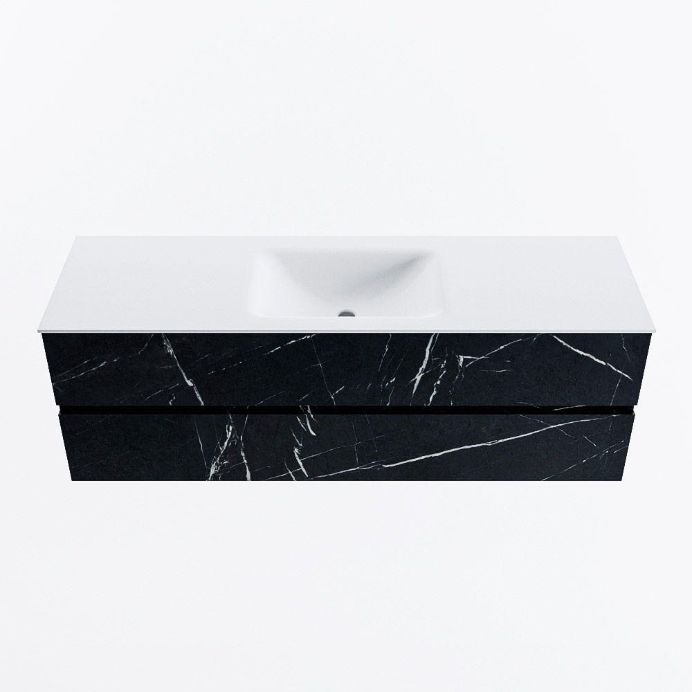 MONDIAZ VICA 150cm mueble de baño Marquina 2 cajones. Lavabo CLOUD Centro sin orificio, color Talc. 5 MONDIAZ VICA 150cm mueble de baño Marquina 2 cajones. Lavabo CLOUD Centro sin orificio, color Talc. - Imagen 5