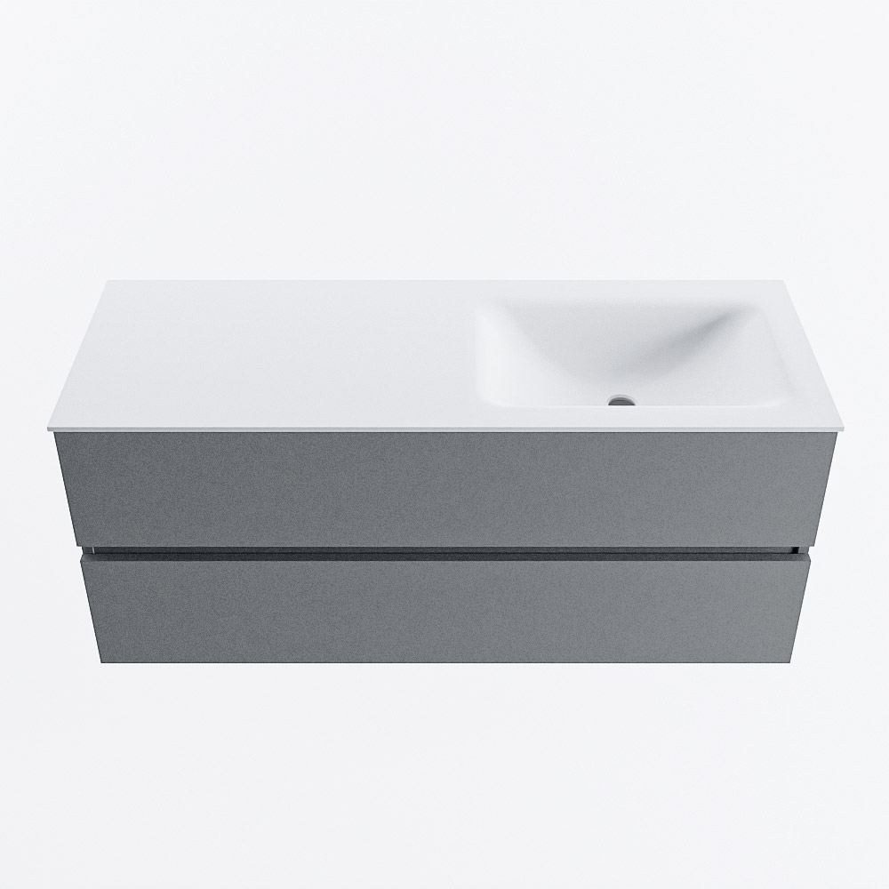 MONDIAZ VICA 120cm mueble de baño Plata 2 cajones. Lavabo CLOUD Derecho sin orificio, color Talc. 5 MONDIAZ VICA 120cm mueble de baño Plata 2 cajones. Lavabo CLOUD Derecho sin orificio, color Talc. - Imagen 5
