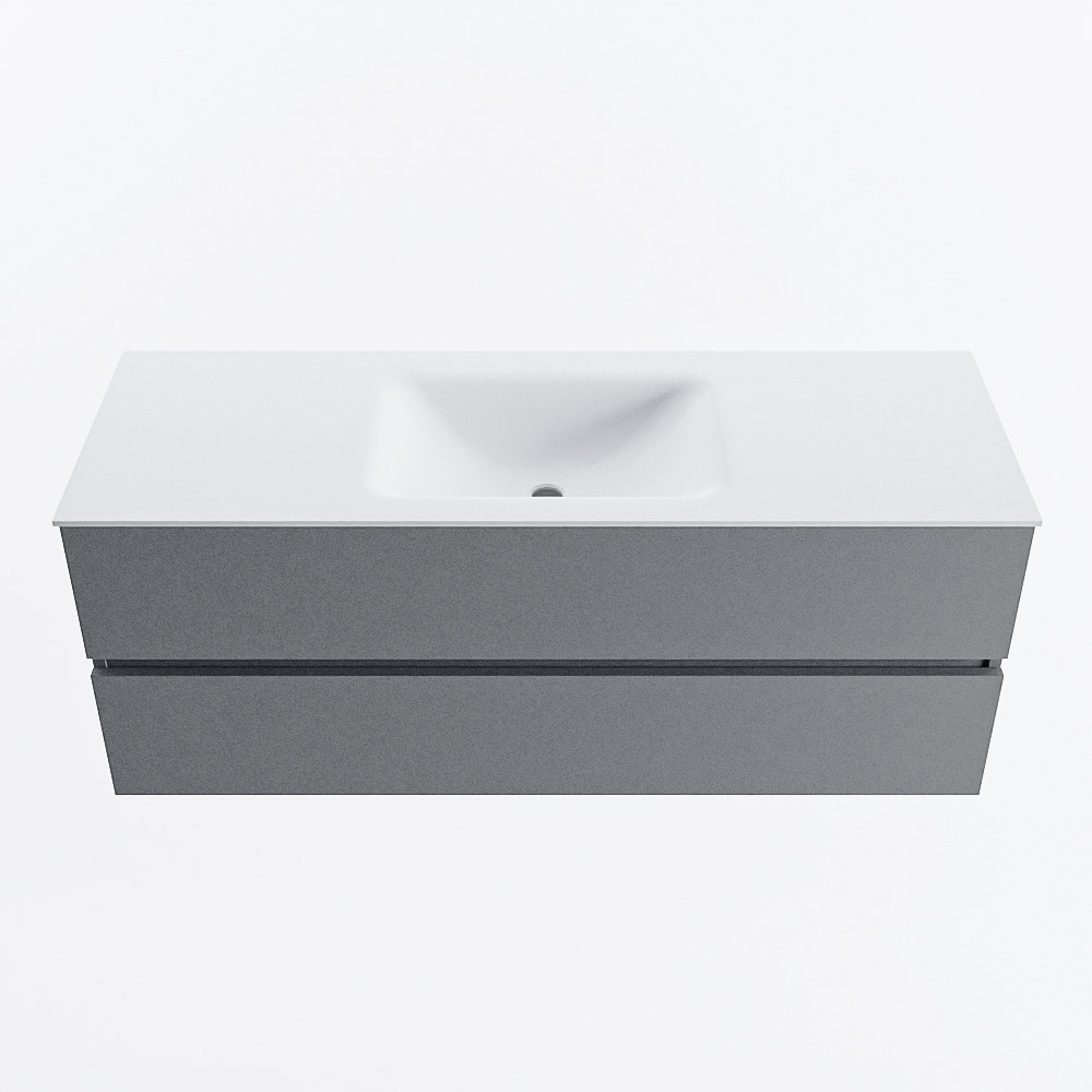 MONDIAZ VICA 130cm mueble de baño Plata 2 cajones. Lavabo CLOUD Centro 1 orificio, color Talc. 5 MONDIAZ VICA 130cm mueble de baño Plata 2 cajones. Lavabo CLOUD Centro 1 orificio, color Talc. - Imagen 5