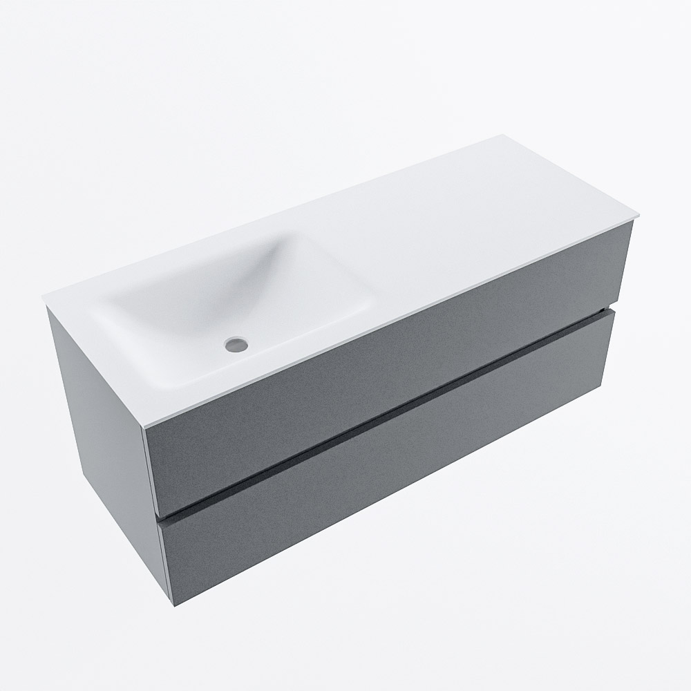 MONDIAZ VICA 120cm mueble de baño Plata 2 cajones. Lavabo CLOUD Izquierda sin orificio, color Talc. 6 MONDIAZ VICA 120cm mueble de baño Plata 2 cajones. Lavabo CLOUD Izquierda sin orificio, color Talc. - Imagen 6