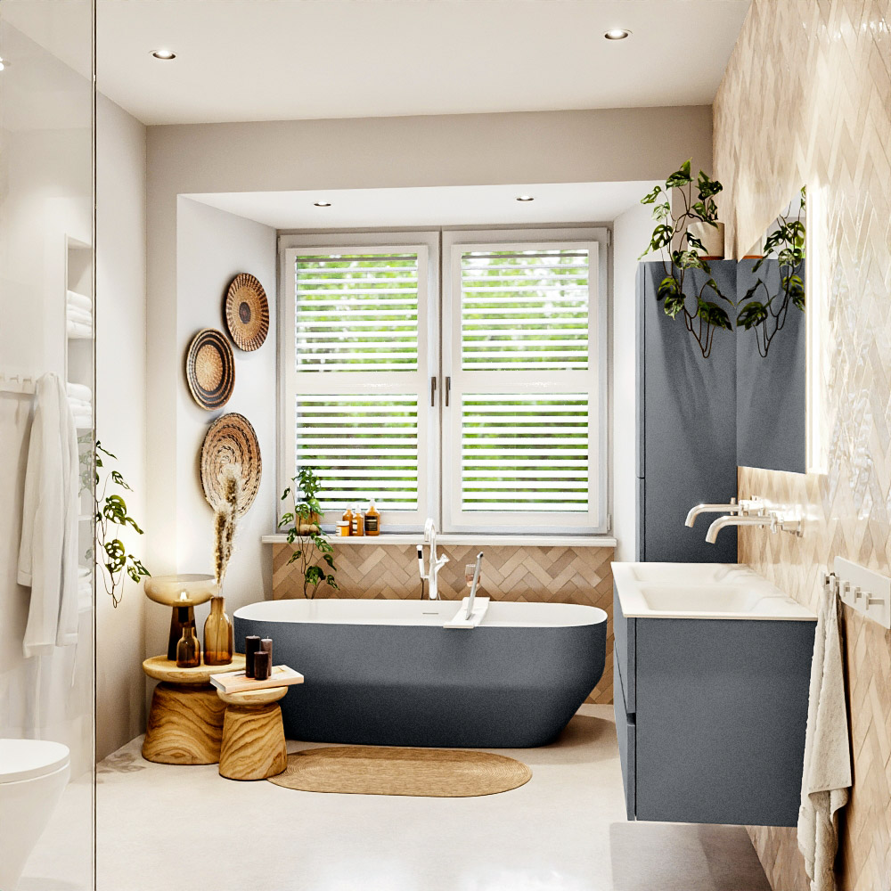 MONDIAZ VICA 120cm mueble de baño Plata 4 cajones. Lavabo CLOUD Doble sin orificio, color Talc. 3 MONDIAZ VICA 120cm mueble de baño Plata 4 cajones. Lavabo CLOUD Doble sin orificio, color Talc. - Imagen 3