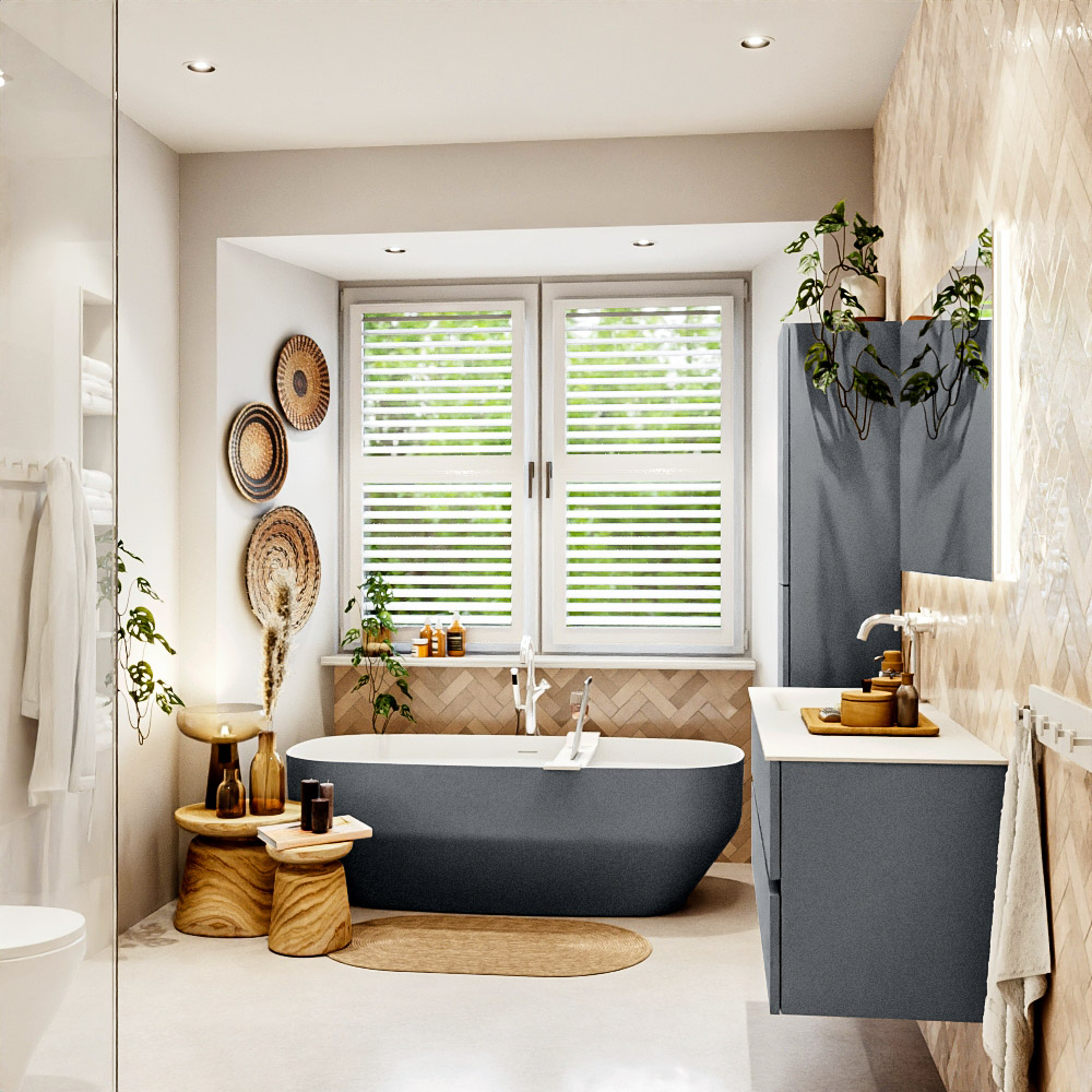 MONDIAZ VICA 130cm mueble de baño Plata 4 cajones. Lavabo CLOUD Izquierda 1 orificio, color Talc. 3 MONDIAZ VICA 130cm mueble de baño Plata 4 cajones. Lavabo CLOUD Izquierda 1 orificio, color Talc. - Imagen 3