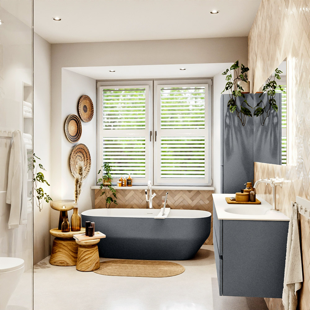 MONDIAZ VICA 160cm mueble de baño Plata 4 cajones. Lavabo MOON Derecho 1 orificio, color Talc. 3 MONDIAZ VICA 160cm mueble de baño Plata 4 cajones. Lavabo MOON Derecho 1 orificio, color Talc. - Imagen 3