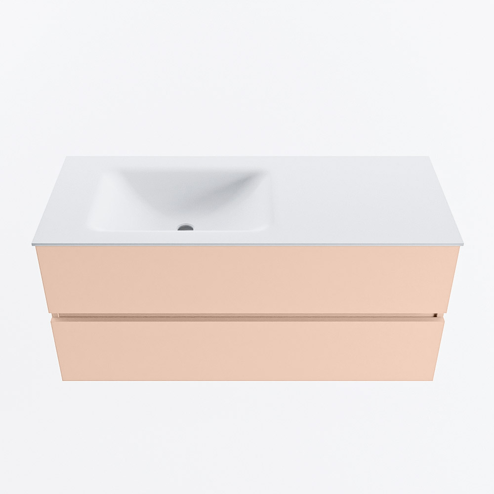MONDIAZ VICA 110cm mueble de baño Rosee 2 cajones. Lavabo CLOUD Izquierda sin orificio, color Talc. 5 MONDIAZ VICA 110cm mueble de baño Rosee 2 cajones. Lavabo CLOUD Izquierda sin orificio, color Talc. - Imagen 5