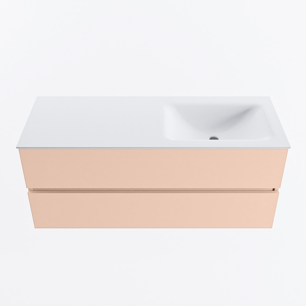 MONDIAZ VICA 120cm mueble de baño Rosee 2 cajones. Lavabo CLOUD Derecho 1 orificio, color Talc. 5 MONDIAZ VICA 120cm mueble de baño Rosee 2 cajones. Lavabo CLOUD Derecho 1 orificio, color Talc. - Imagen 5