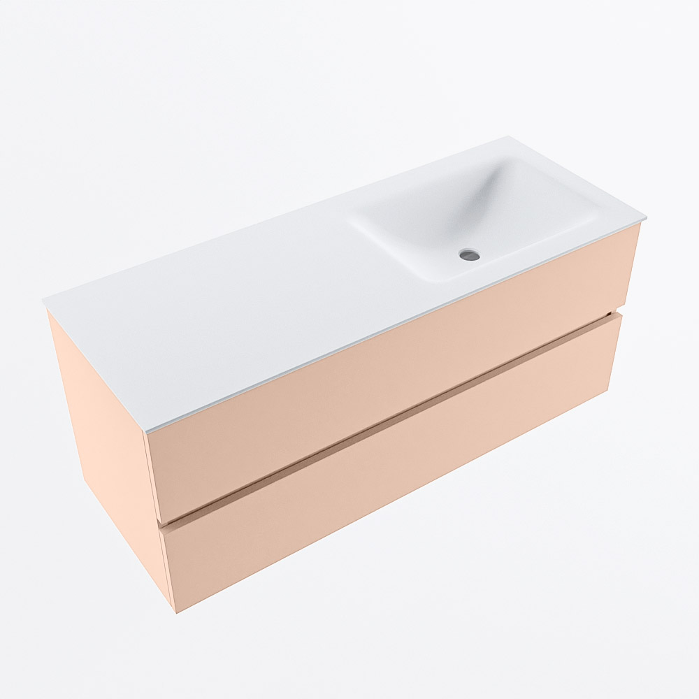 MONDIAZ VICA 120cm mueble de baño Rosee 2 cajones. Lavabo CLOUD Derecho 1 orificio, color Talc. 6 MONDIAZ VICA 120cm mueble de baño Rosee 2 cajones. Lavabo CLOUD Derecho 1 orificio, color Talc. - Imagen 6