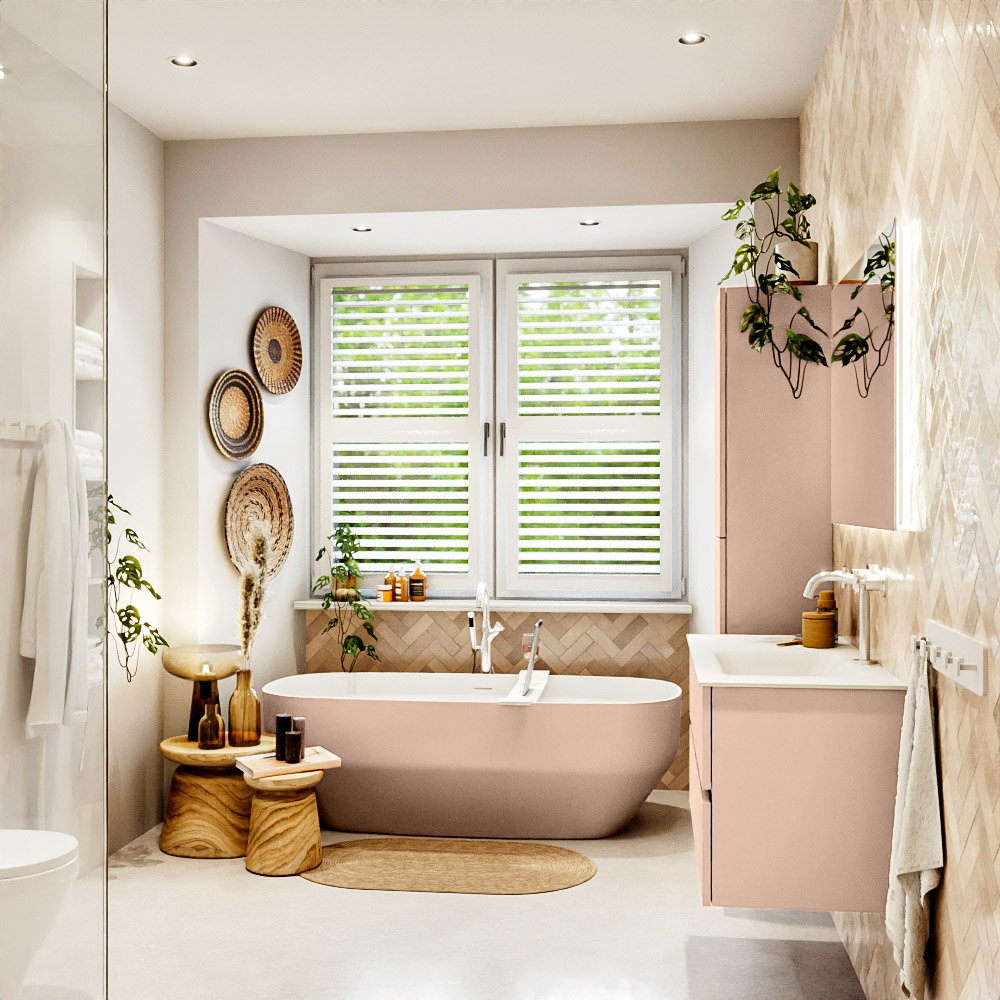 MONDIAZ VICA 100cm mueble de baño Rosee 2 cajones. Lavabo CLOUD Derecho 1 orificio, color Talc. 3 MONDIAZ VICA 100cm mueble de baño Rosee 2 cajones. Lavabo CLOUD Derecho 1 orificio, color Talc. - Imagen 3