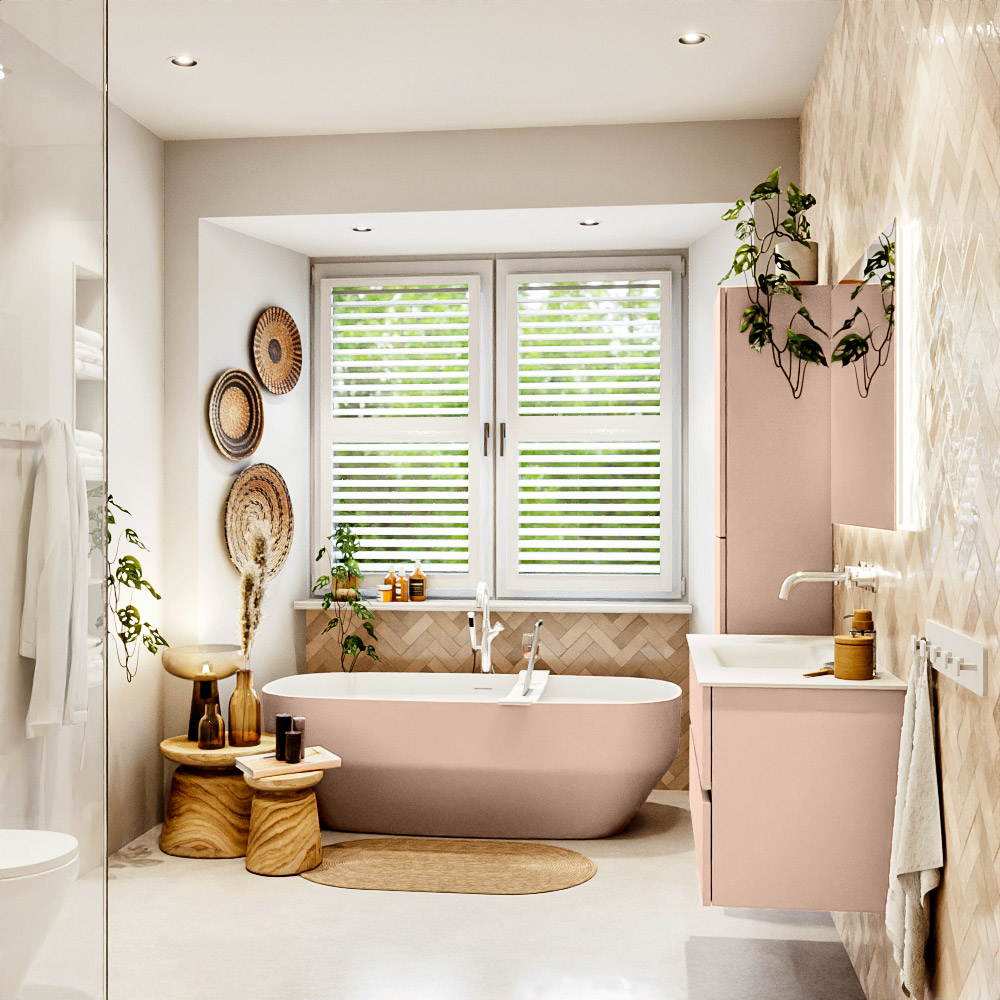 MONDIAZ VICA 100cm mueble de baño Rosee 2 cajones. Lavabo CLOUD Centro sin orificio, color Talc. 3 MONDIAZ VICA 100cm mueble de baño Rosee 2 cajones. Lavabo CLOUD Centro sin orificio, color Talc. - Imagen 3