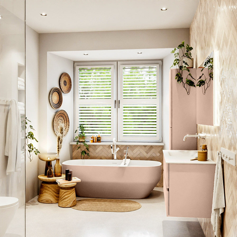 MONDIAZ VICA 110cm mueble de baño Rosee 2 cajones. Lavabo CLOUD Izquierda sin orificio, color Talc. 3 MONDIAZ VICA 110cm mueble de baño Rosee 2 cajones. Lavabo CLOUD Izquierda sin orificio, color Talc. - Imagen 3
