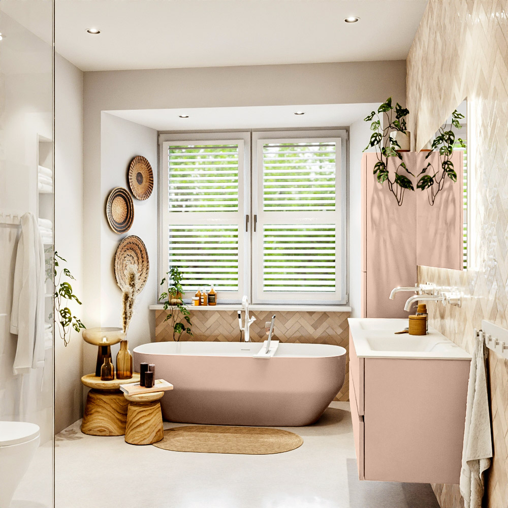 MONDIAZ VICA 150cm mueble de baño Rosee 2 cajones. Lavabo CLOUD Doble sin orificio, color Talc. 3 MONDIAZ VICA 150cm mueble de baño Rosee 2 cajones. Lavabo CLOUD Doble sin orificio, color Talc. - Imagen 3