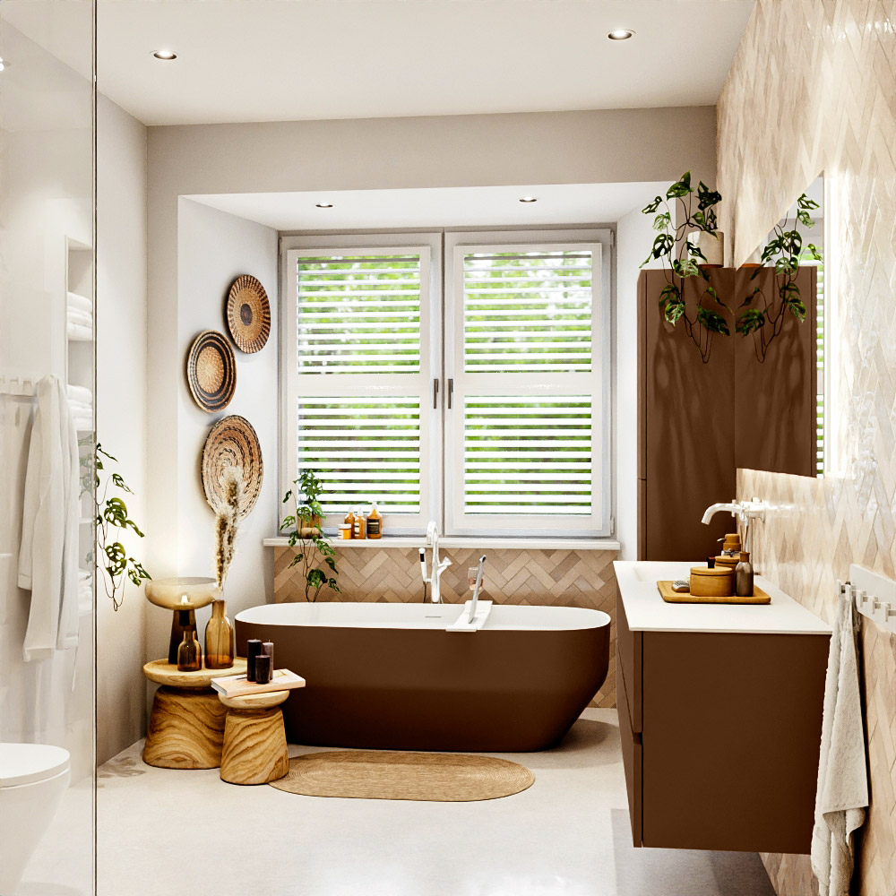 MONDIAZ VICA 150cm mueble de baño Rust 4 cajones. Lavabo CLOUD Izquierda 1 orificio, color Talc. 3 MONDIAZ VICA 150cm mueble de baño Rust 4 cajones. Lavabo CLOUD Izquierda 1 orificio, color Talc. - Imagen 3