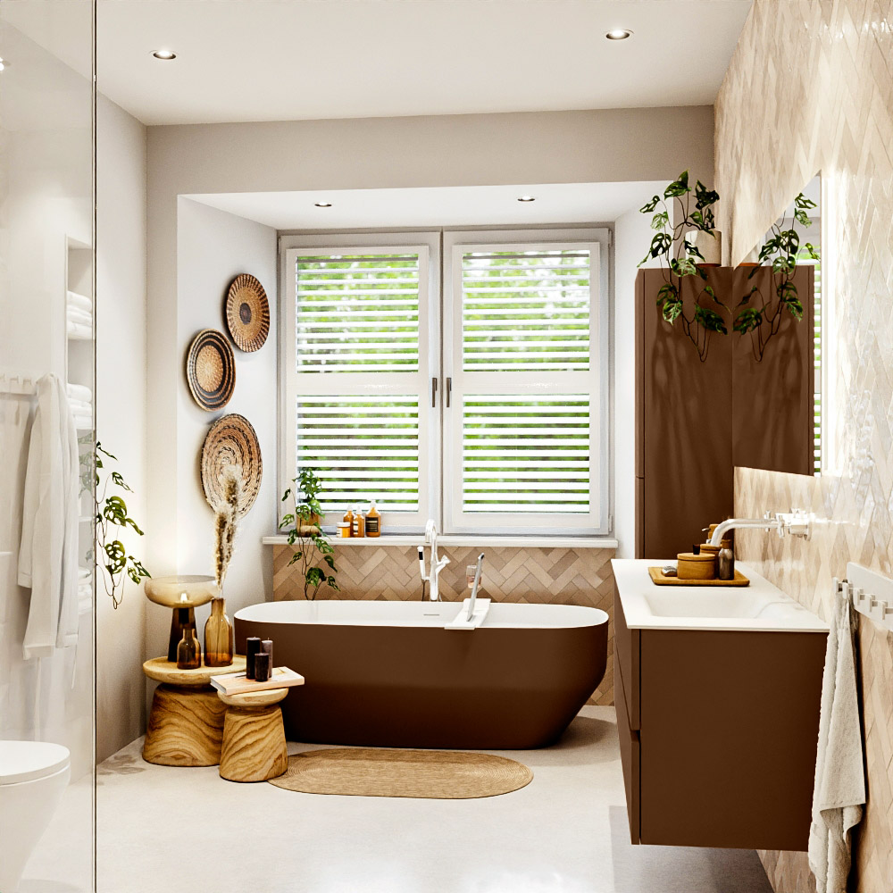 MONDIAZ VICA 150cm mueble de baño Rust 4 cajones. Lavabo CLOUD Derecho sin orificio, color Talc. 3 MONDIAZ VICA 150cm mueble de baño Rust 4 cajones. Lavabo CLOUD Derecho sin orificio, color Talc. - Imagen 3