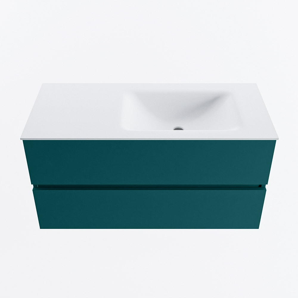 MONDIAZ VICA 100cm mueble de baño Smag 2 cajones. Lavabo CLOUD Derecho 1 orificio, color Talc. 5 MONDIAZ VICA 100cm mueble de baño Smag 2 cajones. Lavabo CLOUD Derecho 1 orificio, color Talc. - Imagen 5