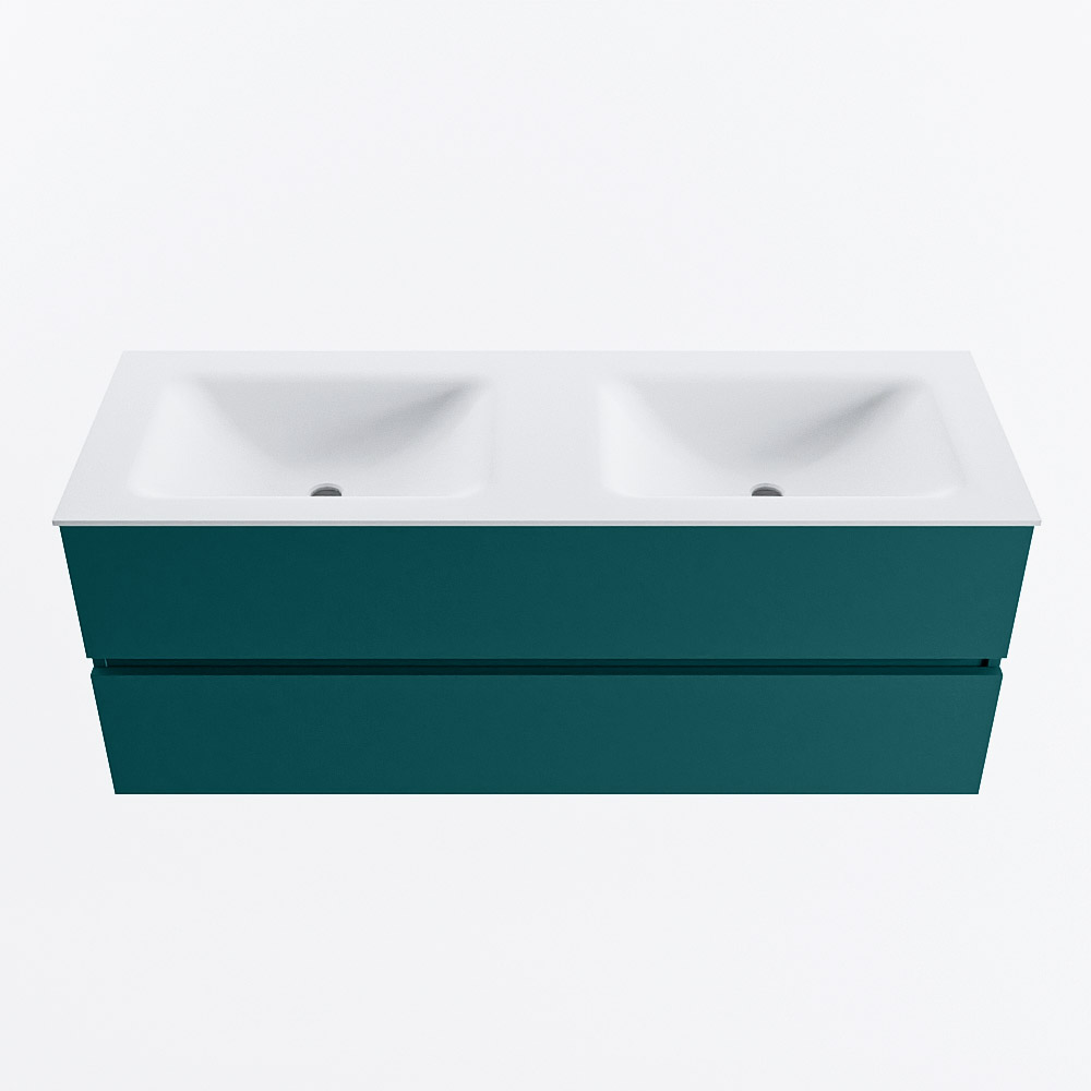 MONDIAZ VICA 130cm mueble de baño Smag 2 cajones. Lavabo CLOUD Doble 2 orificios, color Talc. 5 MONDIAZ VICA 130cm mueble de baño Smag 2 cajones. Lavabo CLOUD Doble 2 orificios, color Talc. - Imagen 5