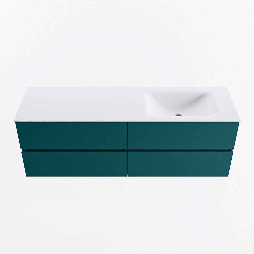 MONDIAZ VICA 150cm mueble de baño Smag 4 cajones. Lavabo CLOUD Derecho 1 orificio, color Talc. 5 MONDIAZ VICA 150cm mueble de baño Smag 4 cajones. Lavabo CLOUD Derecho 1 orificio, color Talc. - Imagen 5