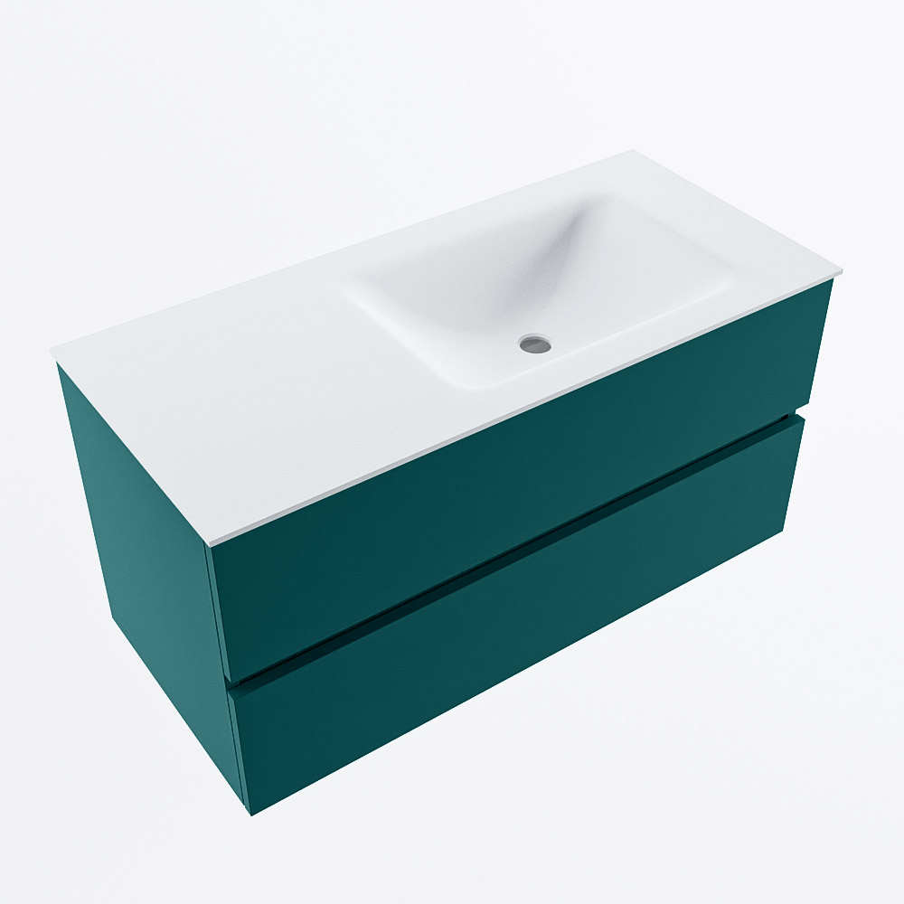MONDIAZ VICA 100cm mueble de baño Smag 2 cajones. Lavabo CLOUD Derecho 1 orificio, color Talc. 6 MONDIAZ VICA 100cm mueble de baño Smag 2 cajones. Lavabo CLOUD Derecho 1 orificio, color Talc. - Imagen 6