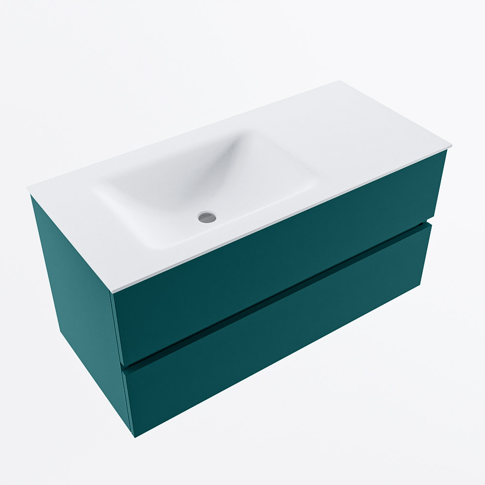 MONDIAZ VICA 100cm mueble de baño Smag 2 cajones. Lavabo CLOUD Izquierda sin orificio, color Talc. 6 MONDIAZ VICA 100cm mueble de baño Smag 2 cajones. Lavabo CLOUD Izquierda sin orificio, color Talc. - Imagen 6