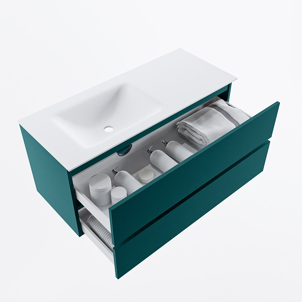 MONDIAZ VICA 110cm mueble de baño Smag 2 cajones. Lavabo CLOUD Izquierda 1 orificio, color Talc. 7 MONDIAZ VICA 110cm mueble de baño Smag 2 cajones. Lavabo CLOUD Izquierda 1 orificio, color Talc. - Imagen 7