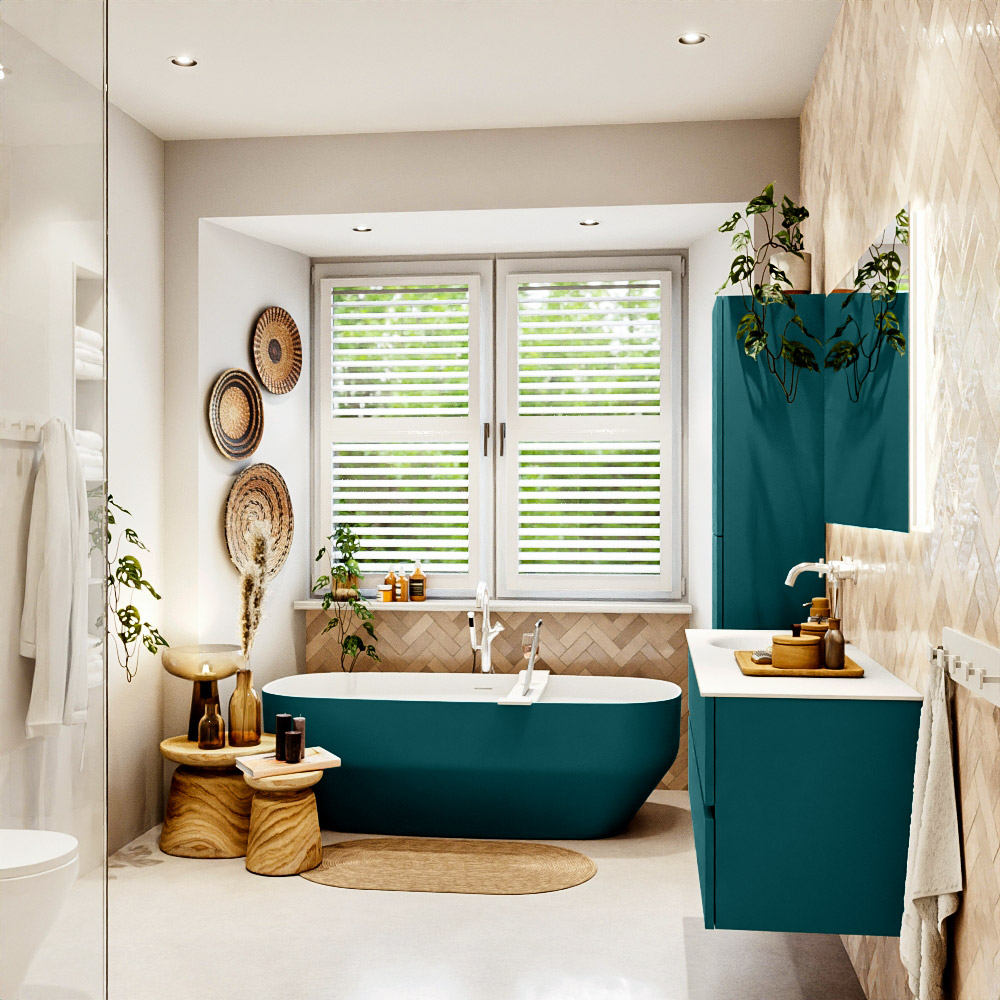 MONDIAZ VICA 130cm mueble de baño Smag 2 cajones. Lavabo MOON Izquierda 1 orificio, color Talc. 3 MONDIAZ VICA 130cm mueble de baño Smag 2 cajones. Lavabo MOON Izquierda 1 orificio, color Talc. - Imagen 3